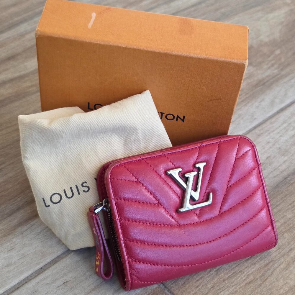 Louis Vuitton New Wave Compact Cherry Red Wallet